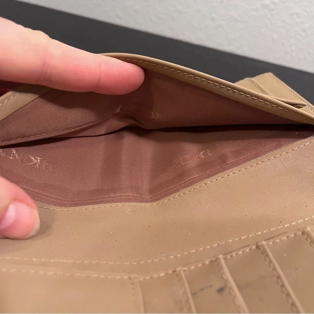 DKNY Beige Logo Wallet